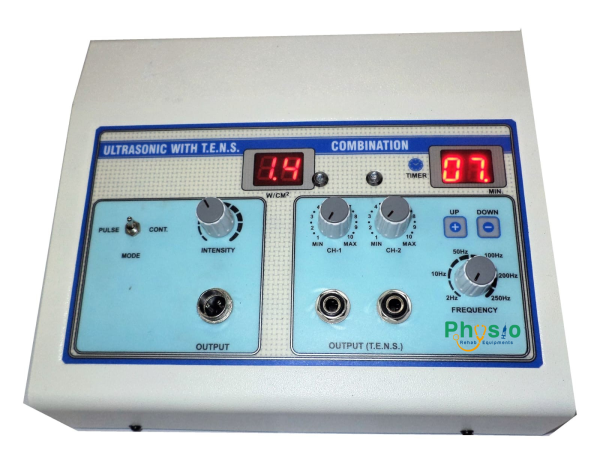 Ultrasonic with 2 channel TENS Combo Machine with 1 year warranty