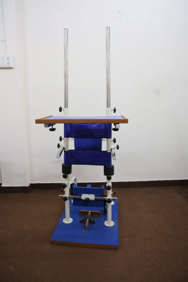Adjustable Metalic Standing Frame Adult with Wooden Base - Image 4